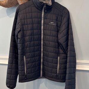 Grundens Nightwatch 2.0 insulated puffy jacket in black